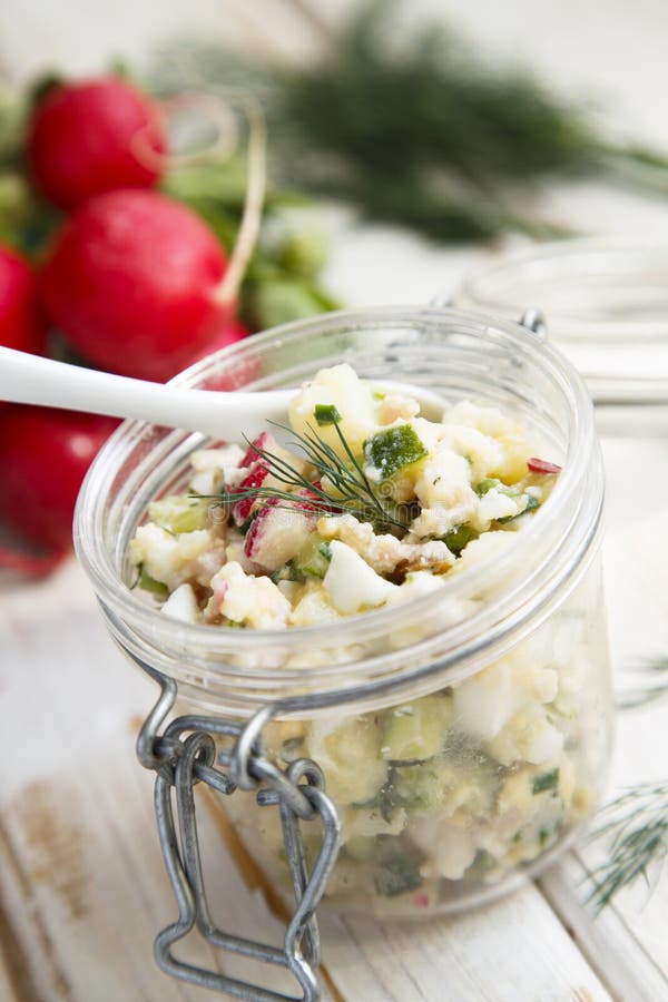 Russian summer salad stock photo. Image of summer, cook 32154912