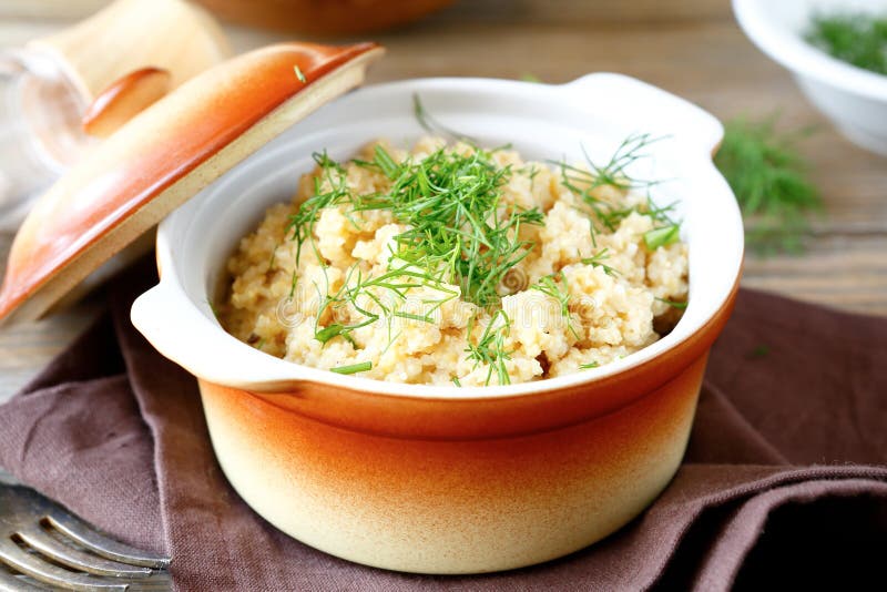 Russian Traditional Porridge Stock Photo - Image of porridge, bulgur ...