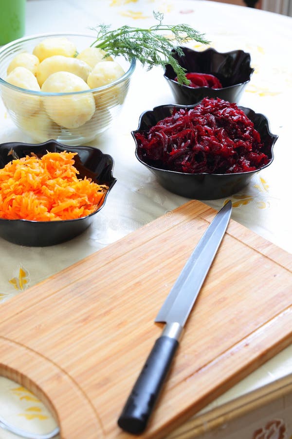 Russian Traditional Salad Herring Under Fur Coat Stock Image Image of