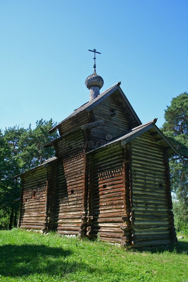 Russian wooden church royalty free stock images
