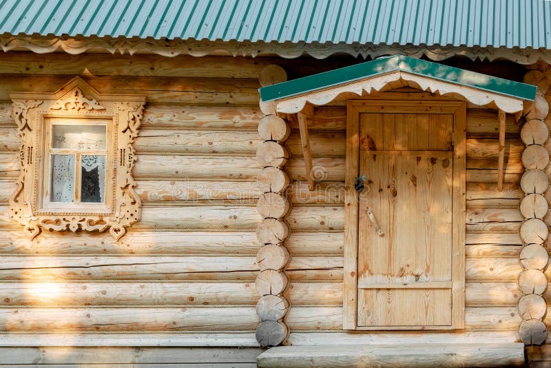 Russian wooden house.