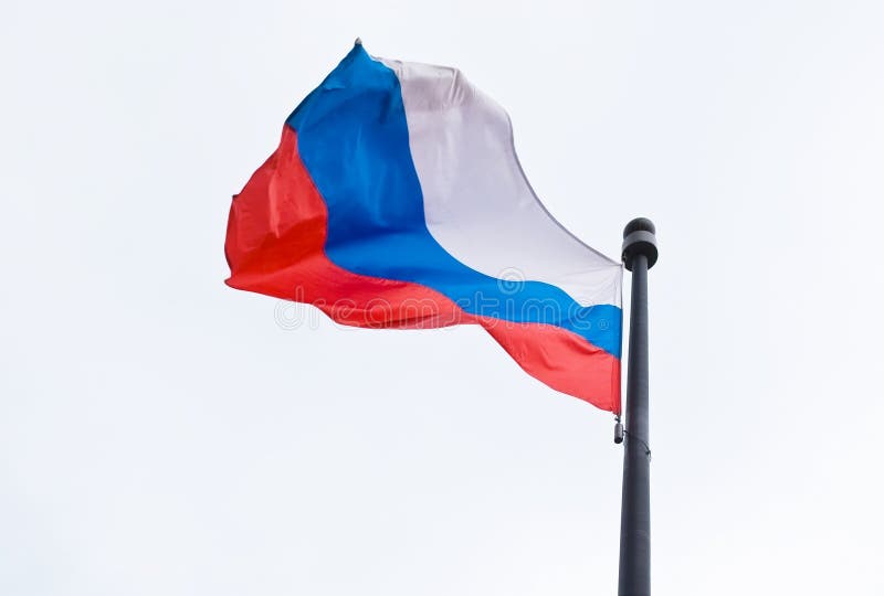 Russische vlag royalty-vrije stock afbeeldingen