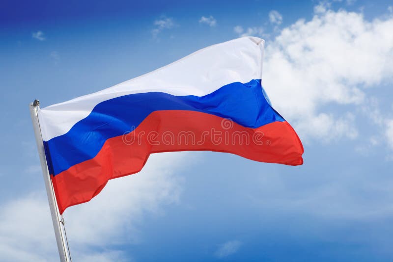 Russische vlag royalty-vrije stock fotografie