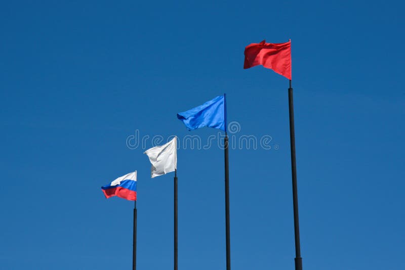 Russische vlag stock afbeeldingen
