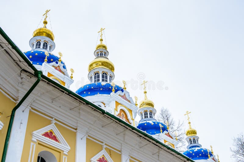 Russisches orthodoxes Kloster stockfoto