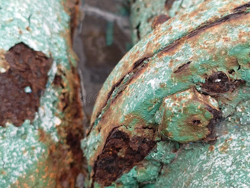 Rust Can Damage Even Iron Surfaces that Have Been Coated with Paint Stock Photo Image of iron