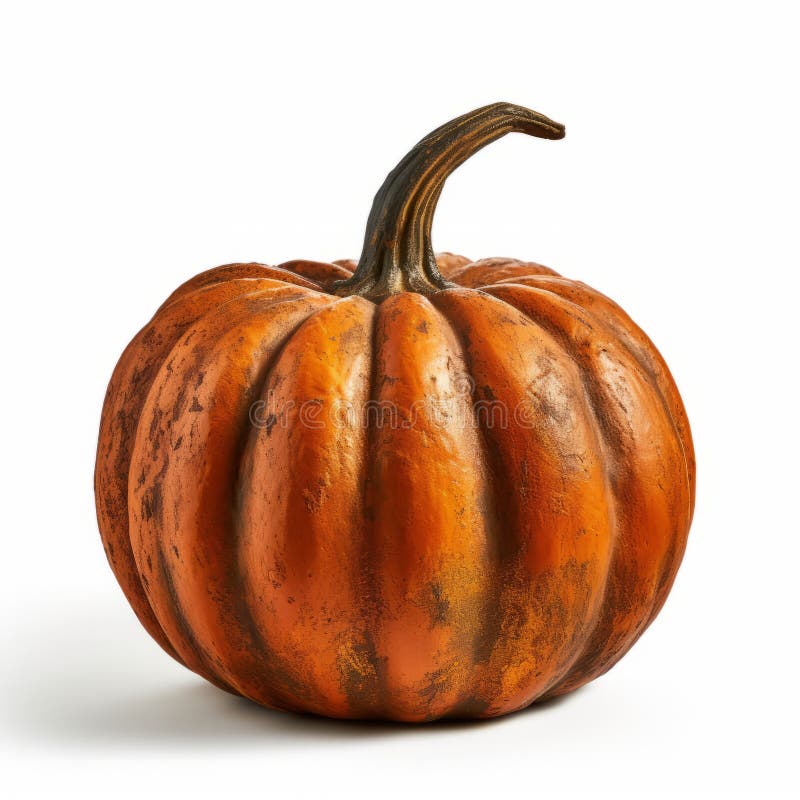 Rust Pumpkin Statue: Realistic Texture, Bold Chromaticity, Dark Red and ...