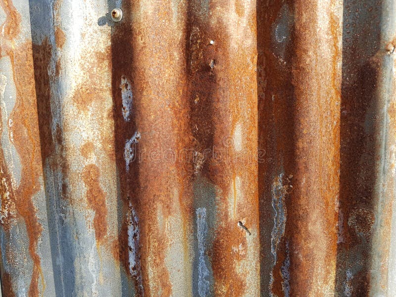 Rust on Zinc Texture 01 Brown Silver Background Stock Photo Image of
