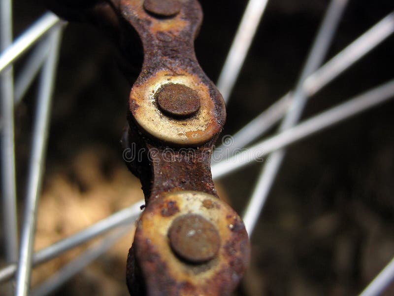 bike chain rusted solid