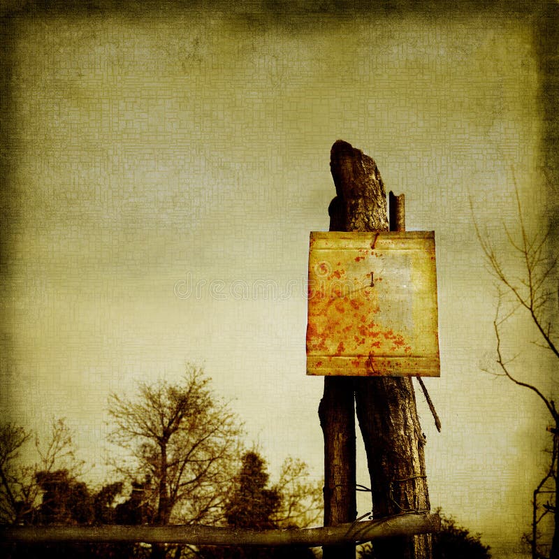 Rusted Sign Post Point Stock Illustrations 37 Rusted Sign Post Point