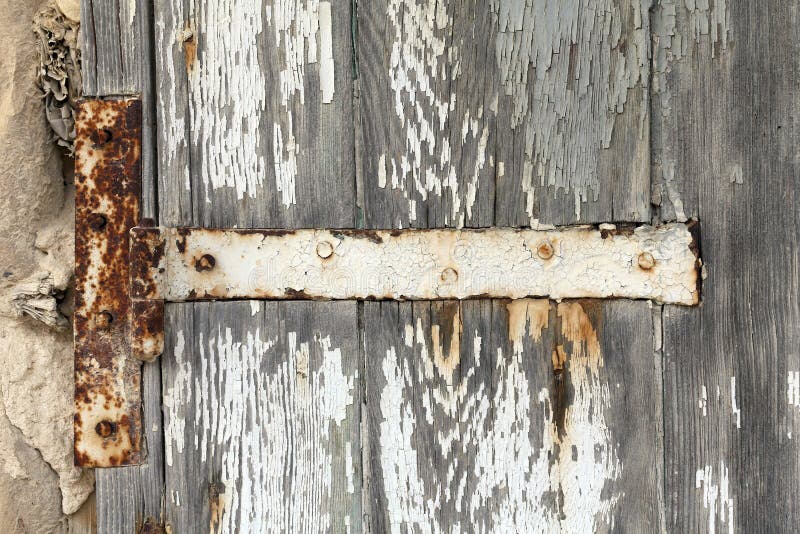 Rusted hinge on old door stock image. Image of door, rusty 30523651