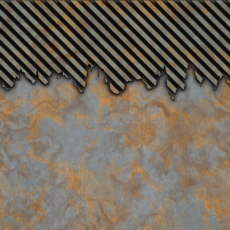 Rusted metal vector illustration