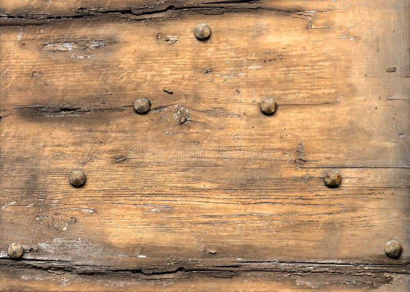 Rusted nails in wood stock images Rusted nails in wood stock images