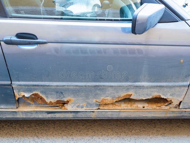 Rusted old car doors stock image. Image of vehicle, corrosion 227215463