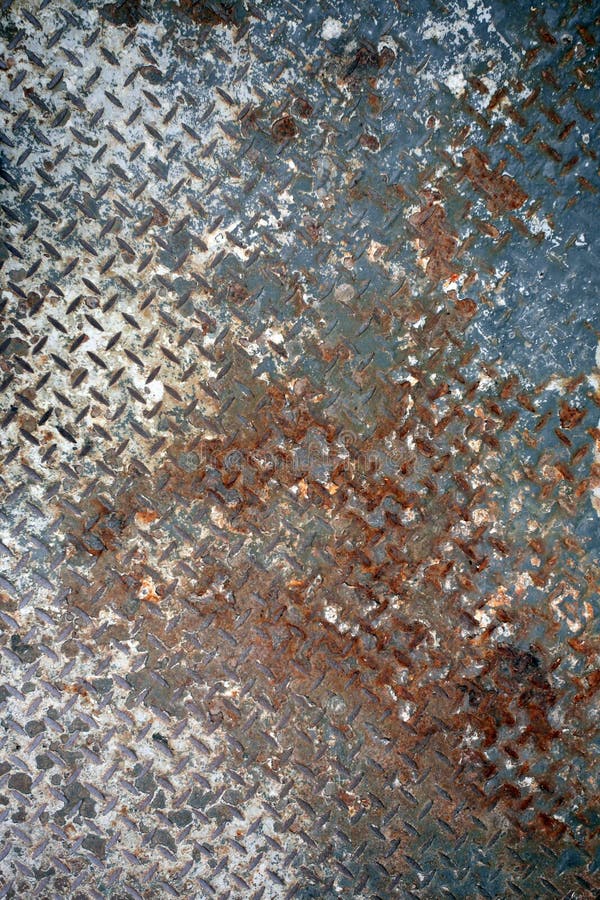 Rusted painted metal plate royalty free stock images