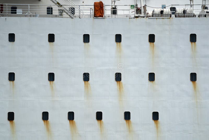 Rusted ship portholes royalty free stock photography