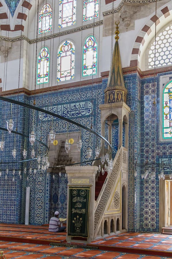 Rustem Pasha Mosque, Istanbul Stock Photo Image of historic, interior