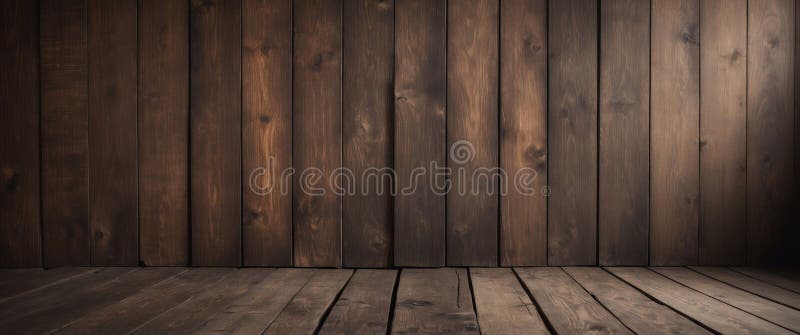 Rustic charm of dark brown wooden planks creates a warm and inviting texture for backgrounds and designs royalty free stock photos