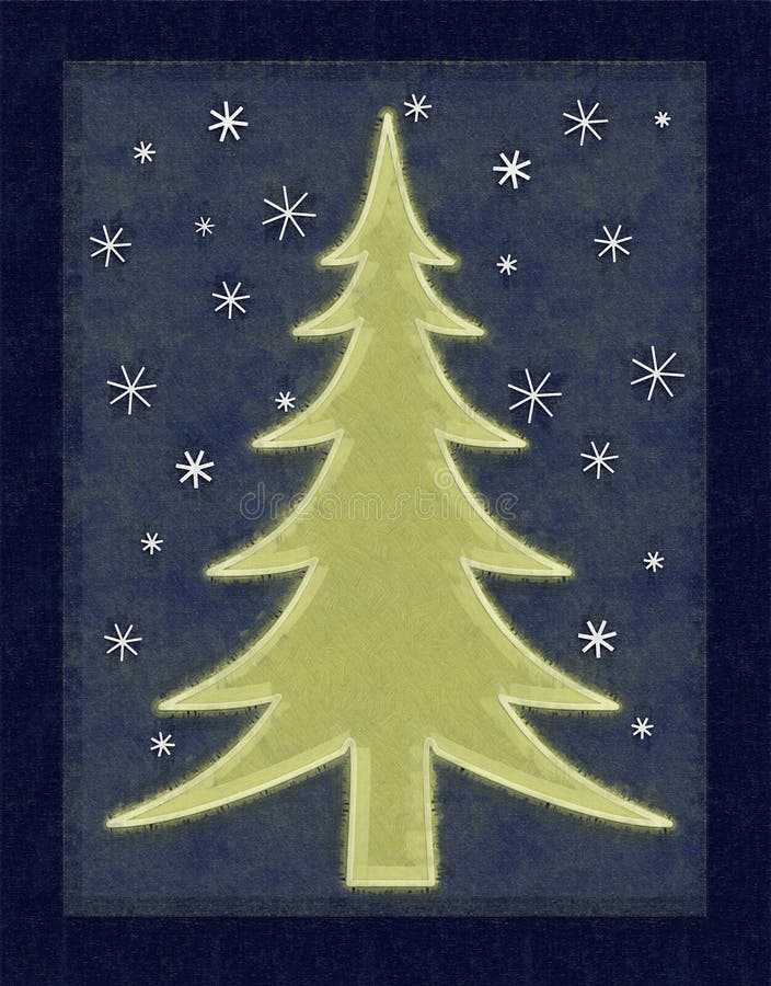 Rustic Christmas Tree Clip Art Stock Illustration Illustration of