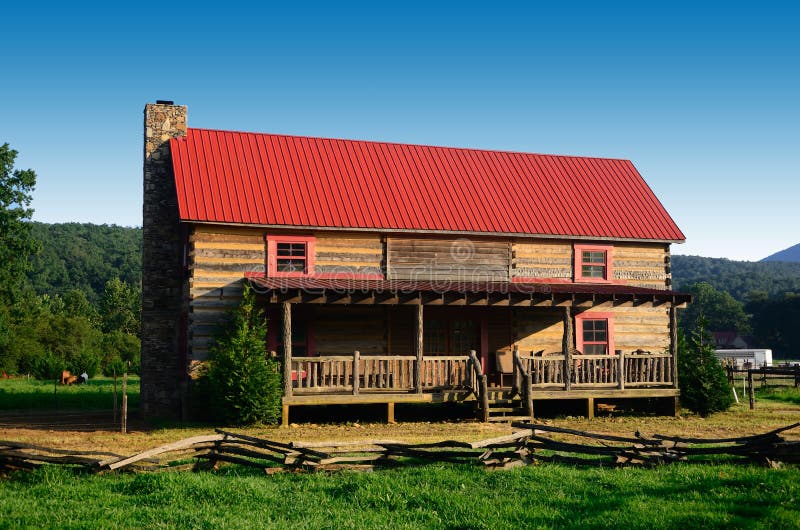 Rustic Country Home stock images