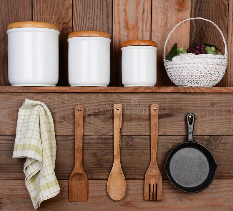 Rustic Kitchen Display royalty free stock image Rustic Kitchen Display royalty free stock image