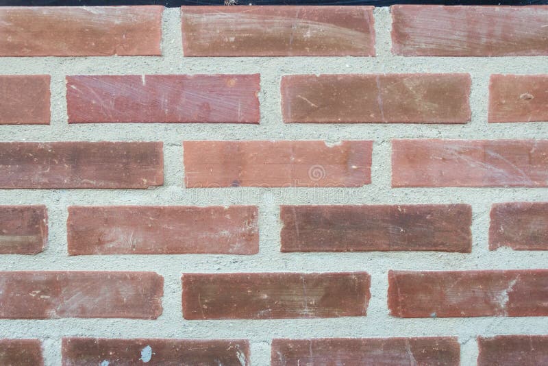 Brick Wall Outside a House with a Vintage Looking Stock Image Image