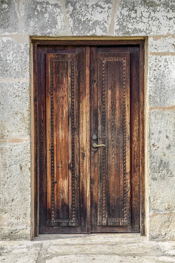 Rustic Mission Door - San Antonio, Texas stock images Rustic Mission Door - San Antonio, Texas stock images