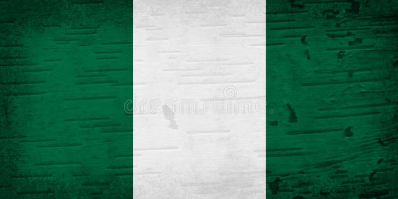 A Rustic Old Nigeria Flag on Weathered Wood Stock Image - Image of flag ...