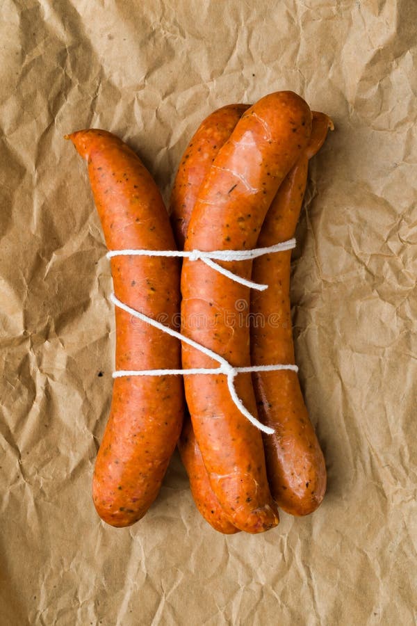 Rustic Raw Uncooked Spanish Chorizo Sausage Stock Photo Image of