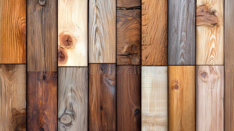 Rustic Reclaimed Wood Planks Background stock illustration