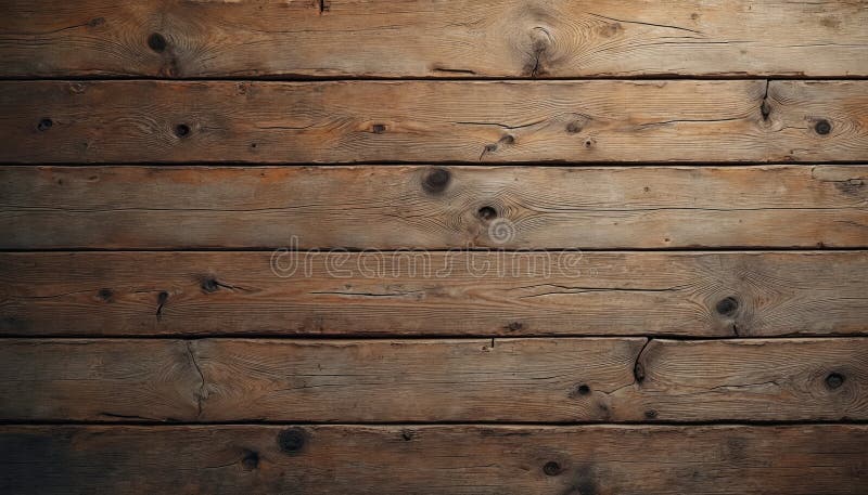 Rustic reclaimed wood texture with weathered details for vintage projects. Brown timber plank background, old rough pattern. stock image
