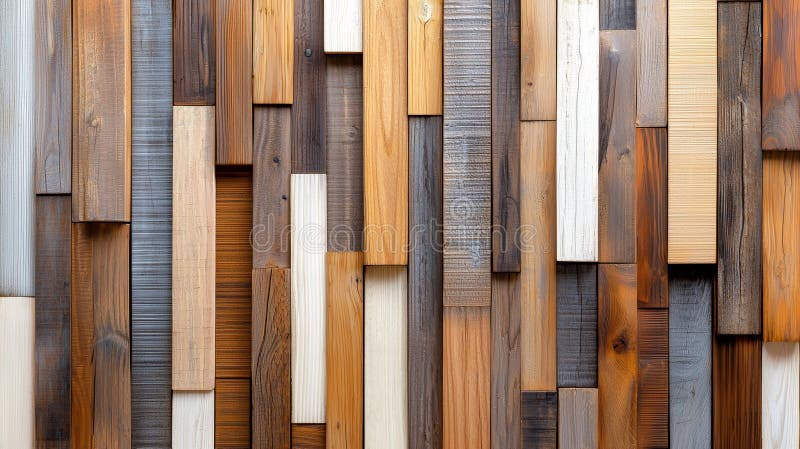 Rustic Reclaimed Wood Wall Texture vector illustration