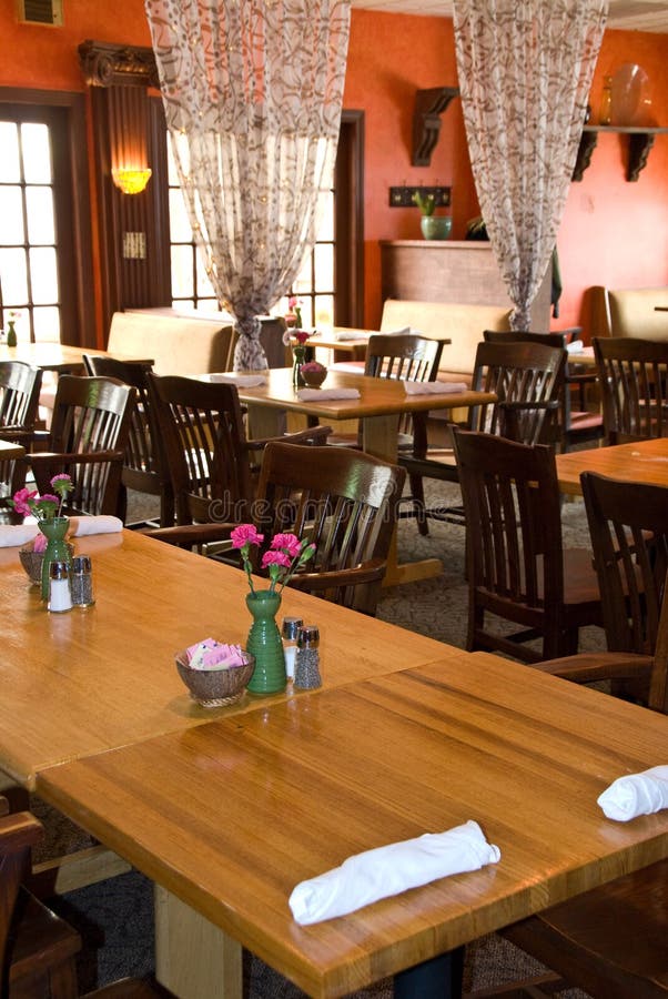 Rustic restaurant dining stock image. Image of orange 10927951