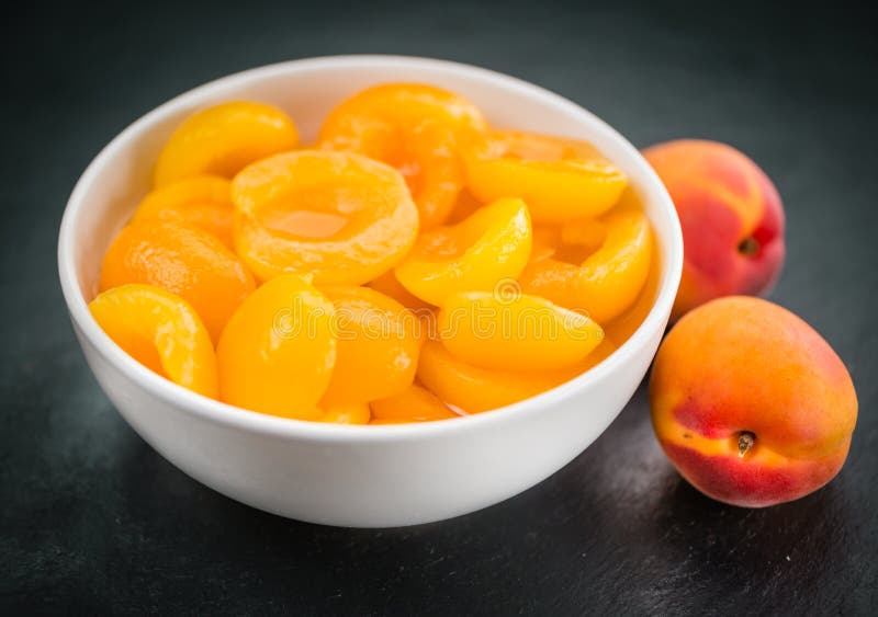 Rustic Slate Slab with Preserved Apricots & X28;selective Focus& X29