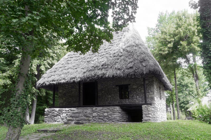 Romanian traditional old house in National Village Museum, Bucharest, Romania. Romanian traditional old house in National Village Museum, Bucharest, Romania.