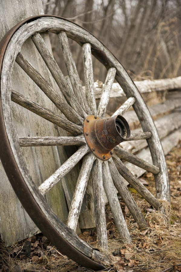 Rustic Wagon Wheel Stock Images - Image: 24221154