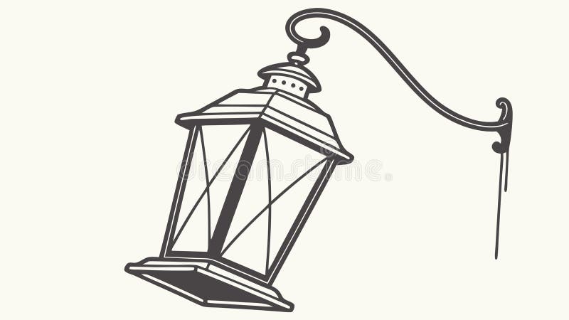 Rustic Wall Lantern Cozy Σχεδίαση εξωτερικού χώρου Δημιουργία τεχνητής νοημοσύνης διανυσματική απεικόνιση