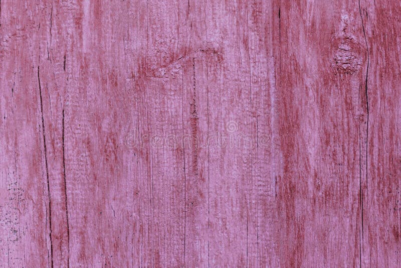 Rustic Wood Texture or Background with Scratched Pink Paint Stock Image