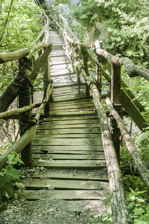 Rustic wooden bridge stock photo. Image of breathtaking 58691598
