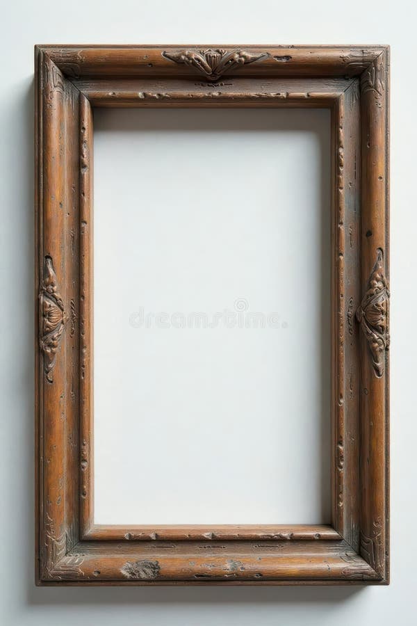 Rustik ram för vävt trä (Rustic) ram för obearbetat trä (Rustic frame) vektor illustrationer
