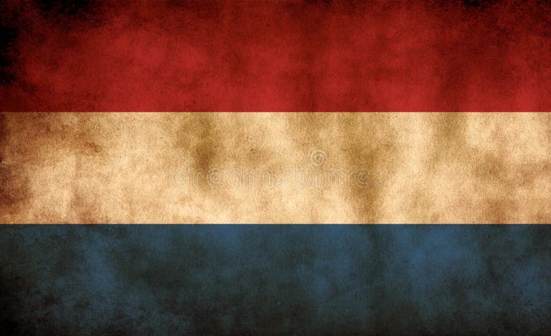 Rustikale Flagge Grunge Niederlande stockfotos