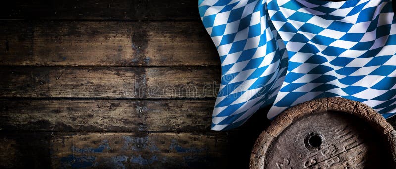 Oktoberfest Tischdecke 2er Set - Bayerisches Rautenmuster Blau-weiß