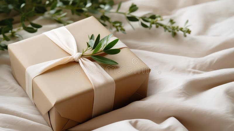 Rustikales Geschenk stock abbildung