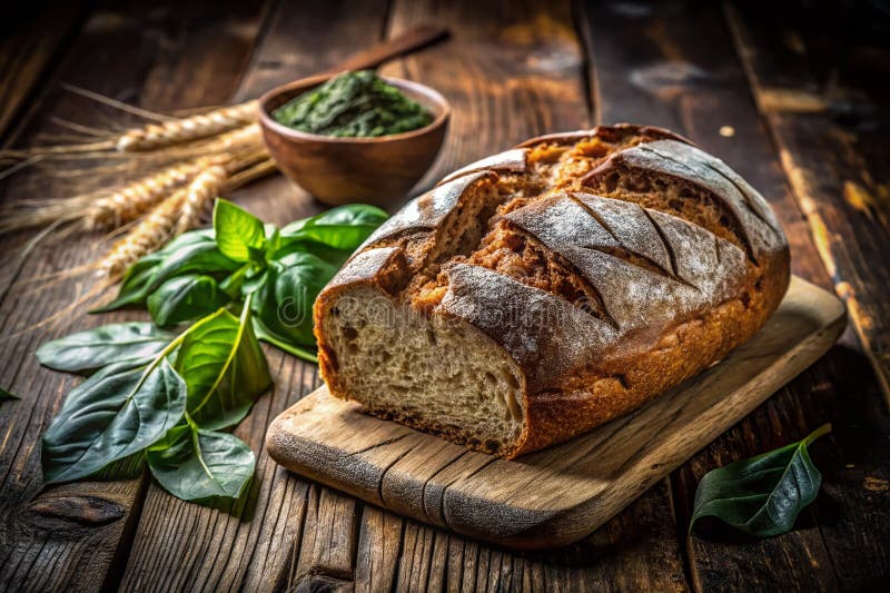 Rustikales Roggenbrot Frische Backwaren Frische Backwaren stock abbildung