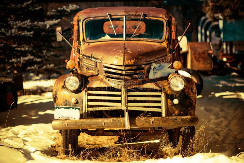 Rusty Aged Pickup Truck royalty free stock images Rusty Aged Pickup Truck royalty free stock images