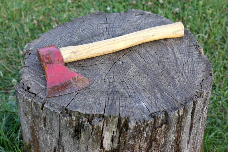 Rusty axe stock image. Image of outdoors, blade, fire 32371465