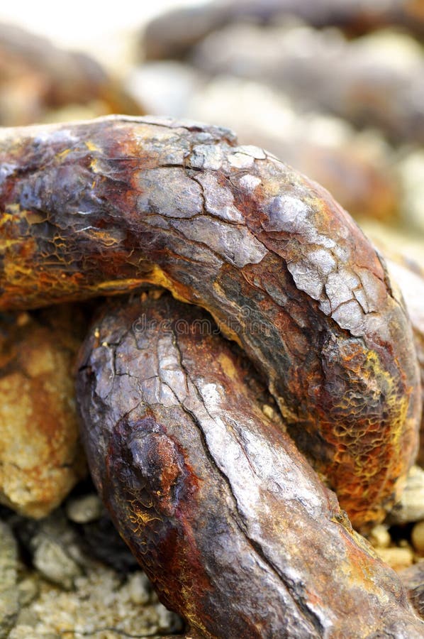 Rusty Chain royalty free stock photography