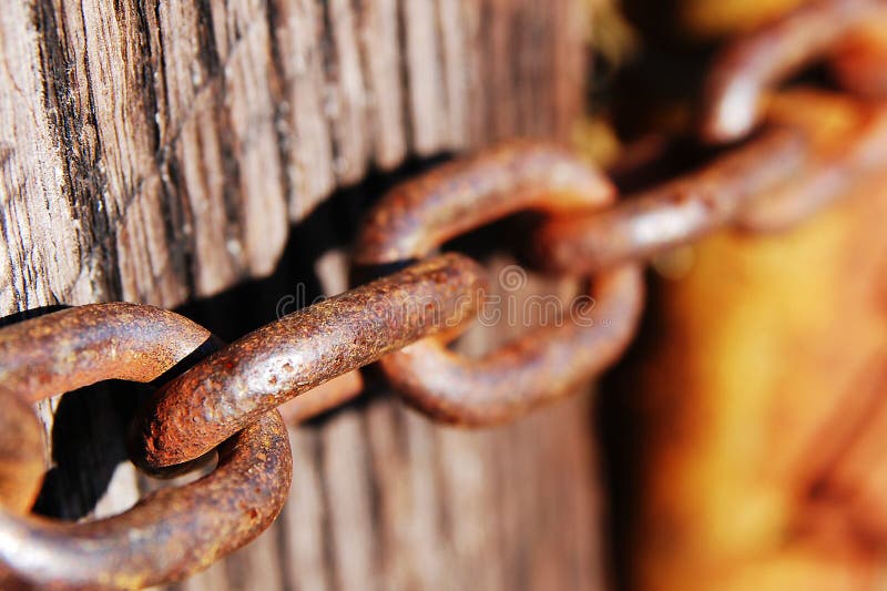 Rusty Chain stock photos