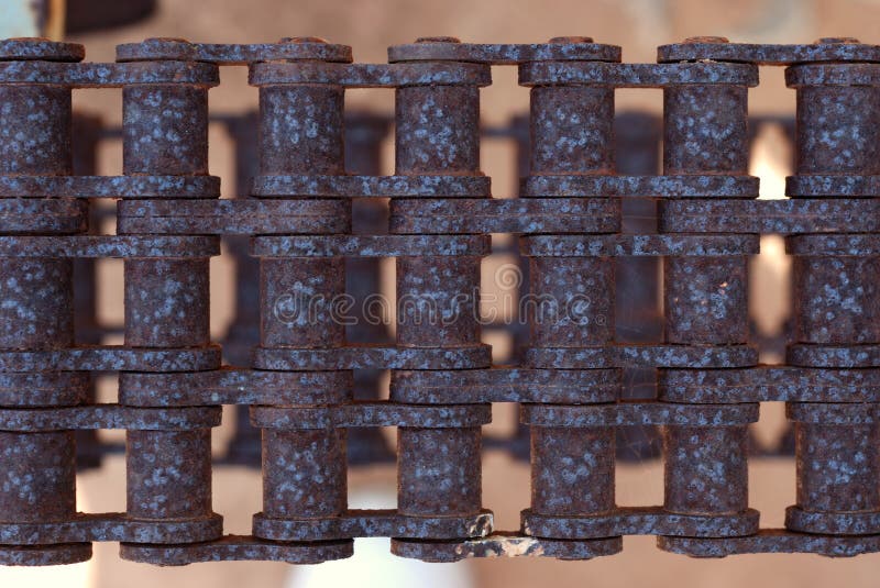 Rusty chain stock photo