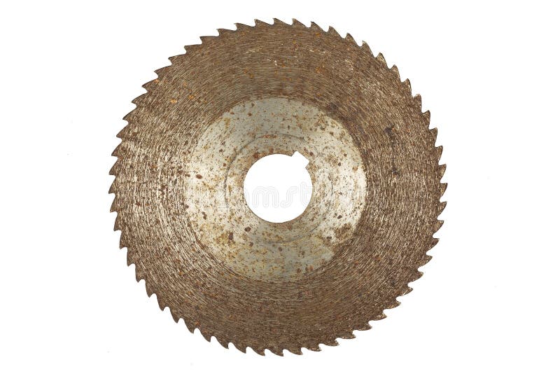 Rusty Circular Saw Blade, Isolated on White Stock Image Image of